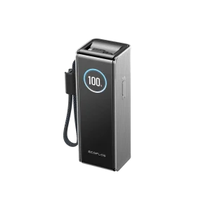 EcoFlow RAPID Power Bank (25,000mAh, 170W, 100W Built-In and Retractable Cables)